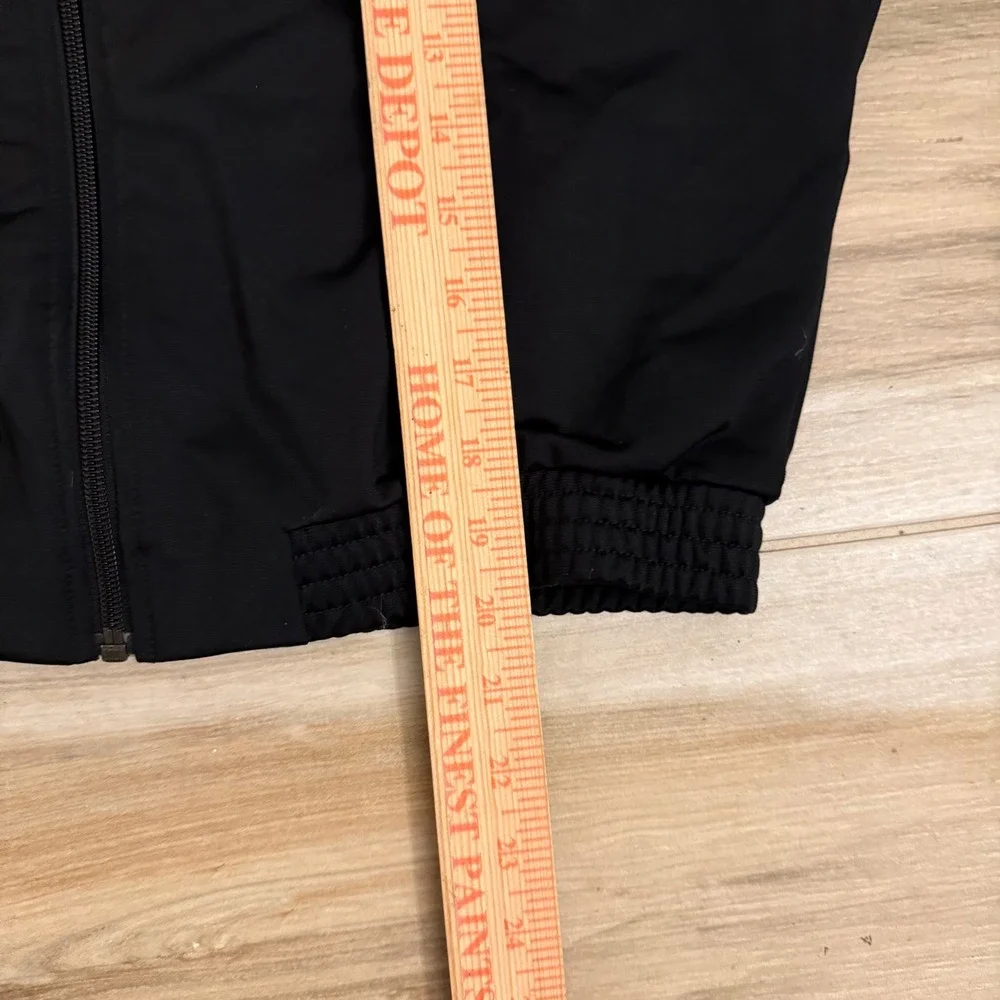 Adidas Originals Black Gold Large Logo Cropped Track Jacket Women's Large FS7220 - Picture 6 of 7